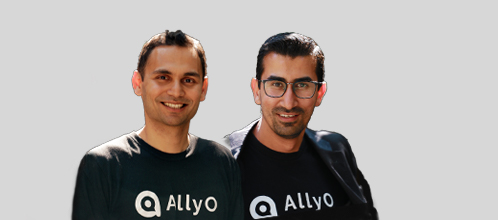 Ankit Somani and Sahil Sahni, co-founders of AllyO