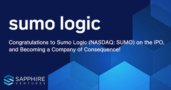 Congratulations to Sumo Logic on the IPO! And for Revolutionizing DevSecOps with Continuous Intelligence