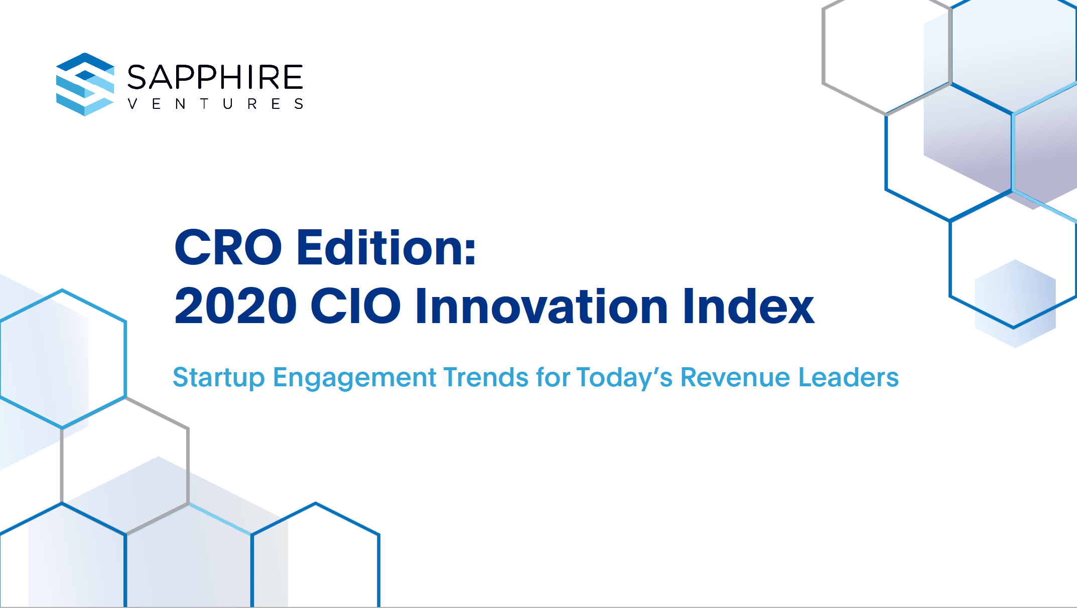 Introducing the CRO Edition of the 2020 CIO Innovation Index: Startup Engagement Trends for Today’s Revenue Leaders