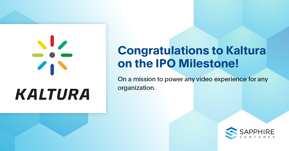 From Visualizing to Realizing the Future of Video: A Big Congrats to Kaltura on the IPO