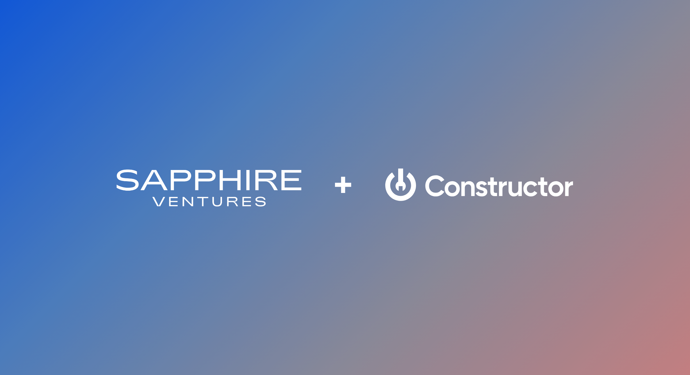 Sapphire Ventures and Constructor