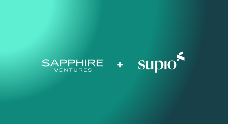 Sapphire Ventures + Supio logos